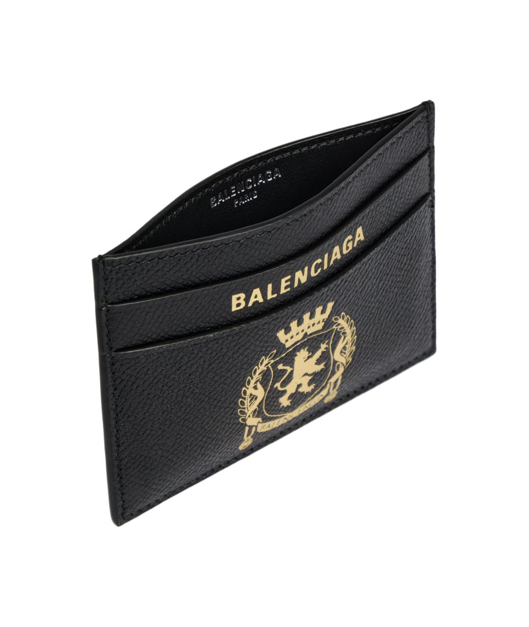 BALENCIAGA Черный кожаный кардхолдер, фото 2