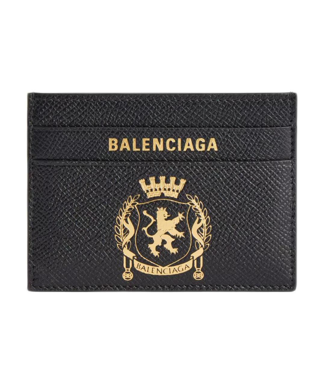 BALENCIAGA Черный кожаный кардхолдер, фото 1
