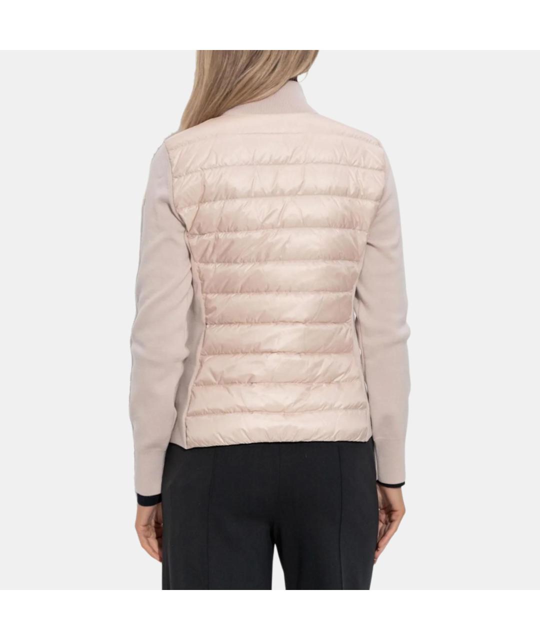 MONCLER Розовая полиамидовая куртка, фото 4
