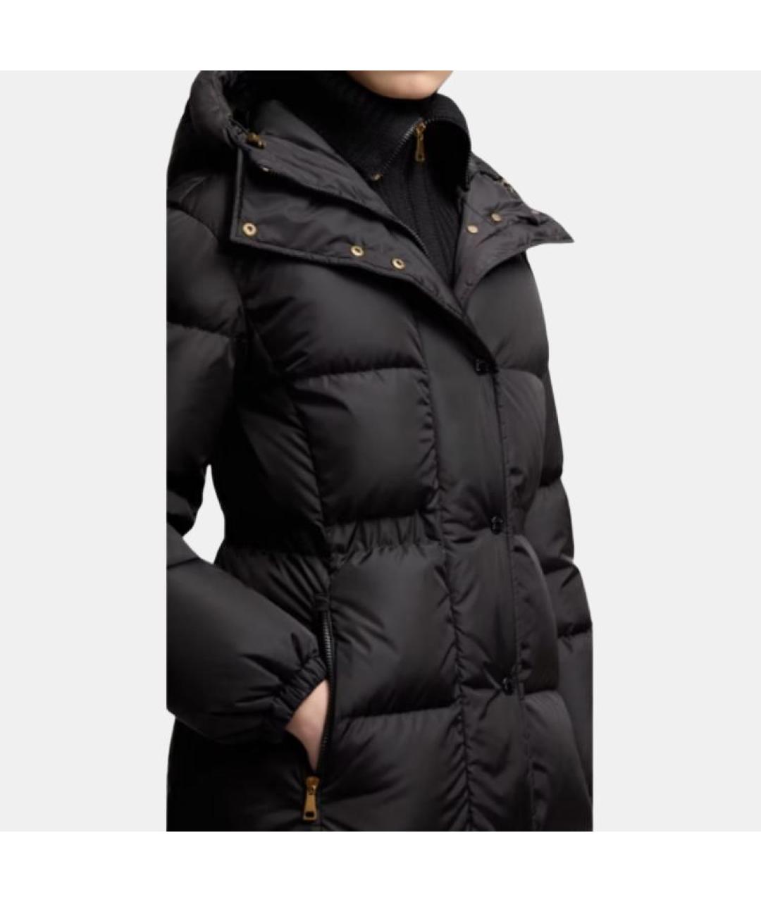 MONCLER Черный пуховик, фото 4