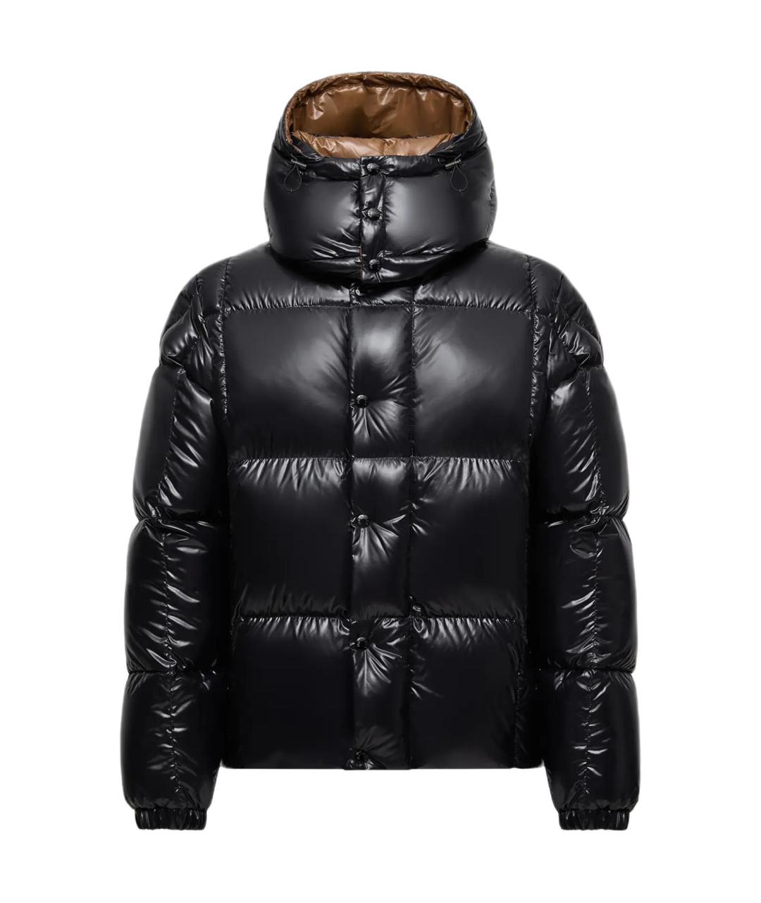 MONCLER Черный пуховик, фото 1