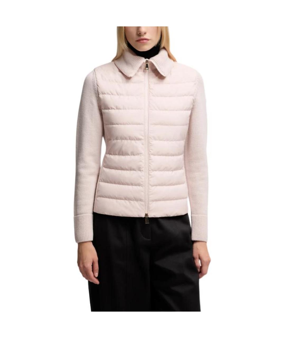 MONCLER Розовый пуховик, фото 2
