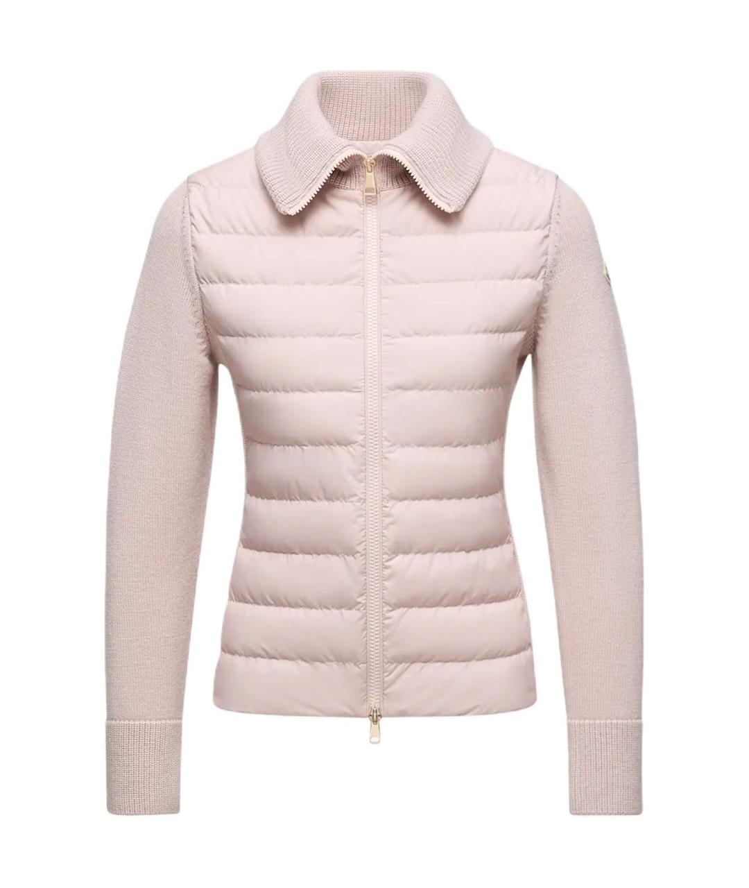 MONCLER Розовый пуховик, фото 1