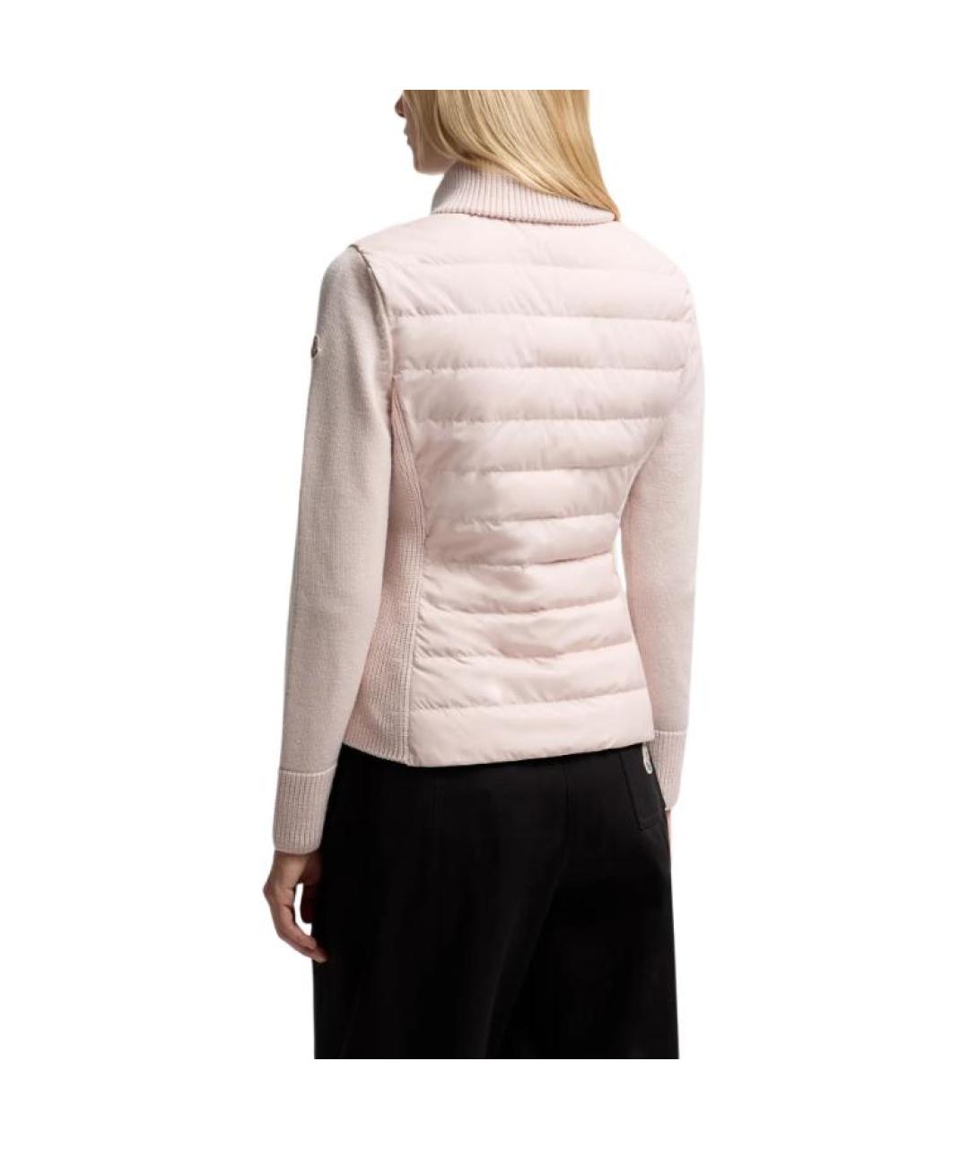 MONCLER Розовый пуховик, фото 3