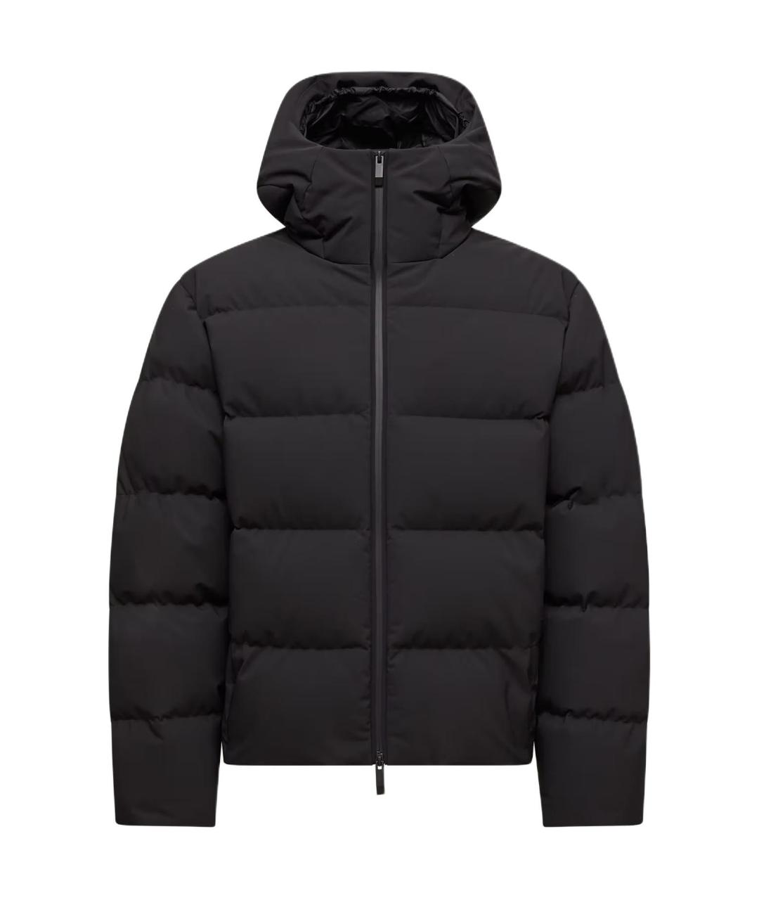 MONCLER Черный пуховик, фото 1