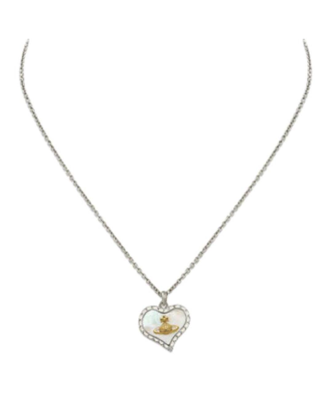 VIVIENNE WESTWOOD Серебряная латунная цепочка, фото 2