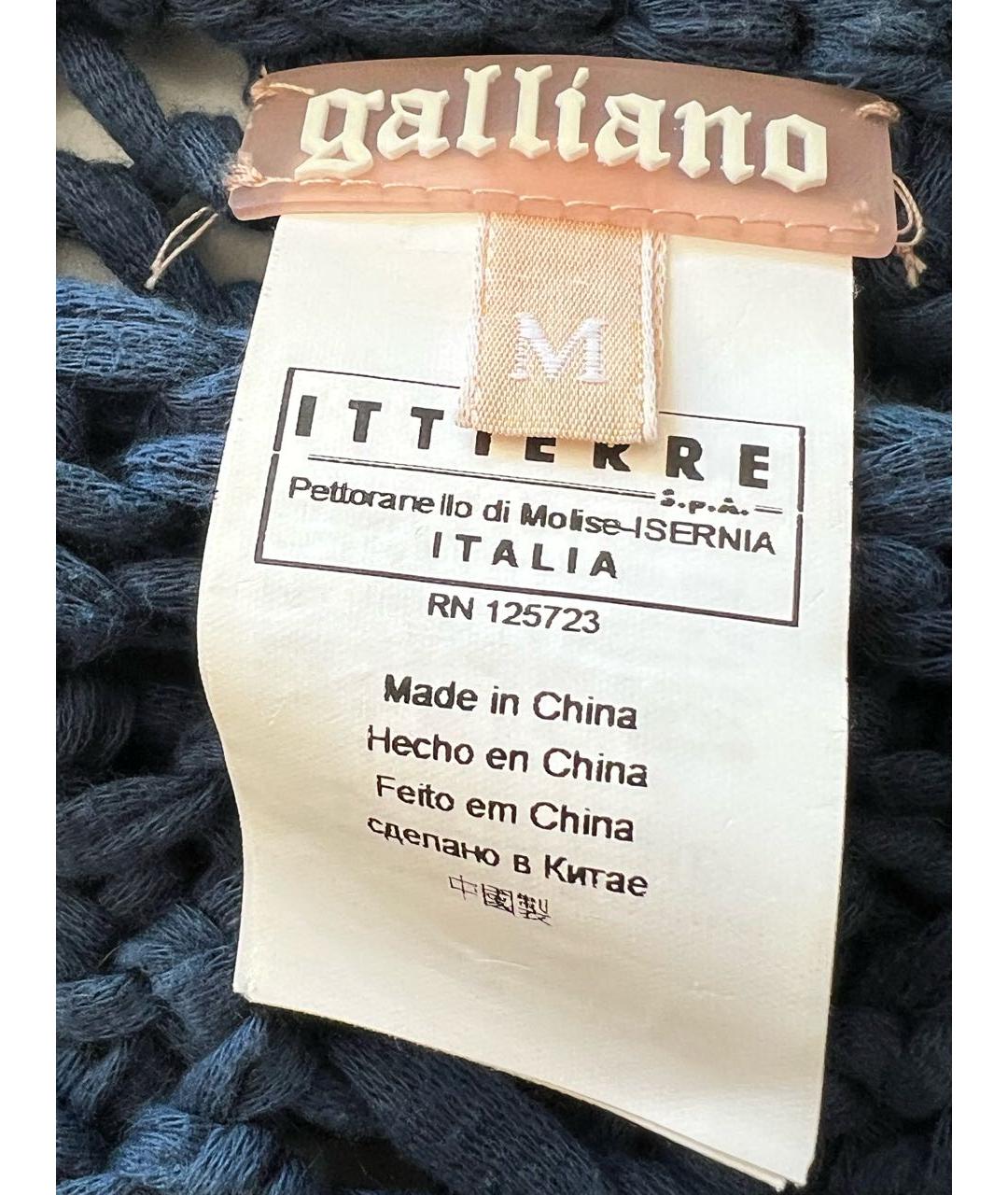 JOHN GALLIANO Синий джемпер / свитер, фото 4