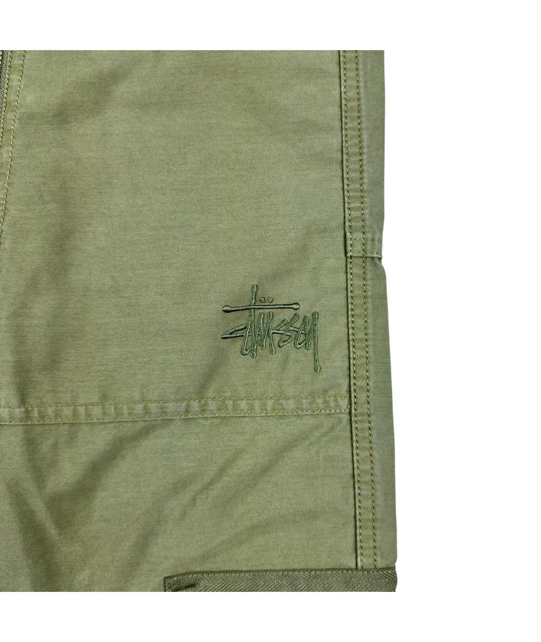 STUSSY Хаки хлопковые повседневные брюки, фото 3