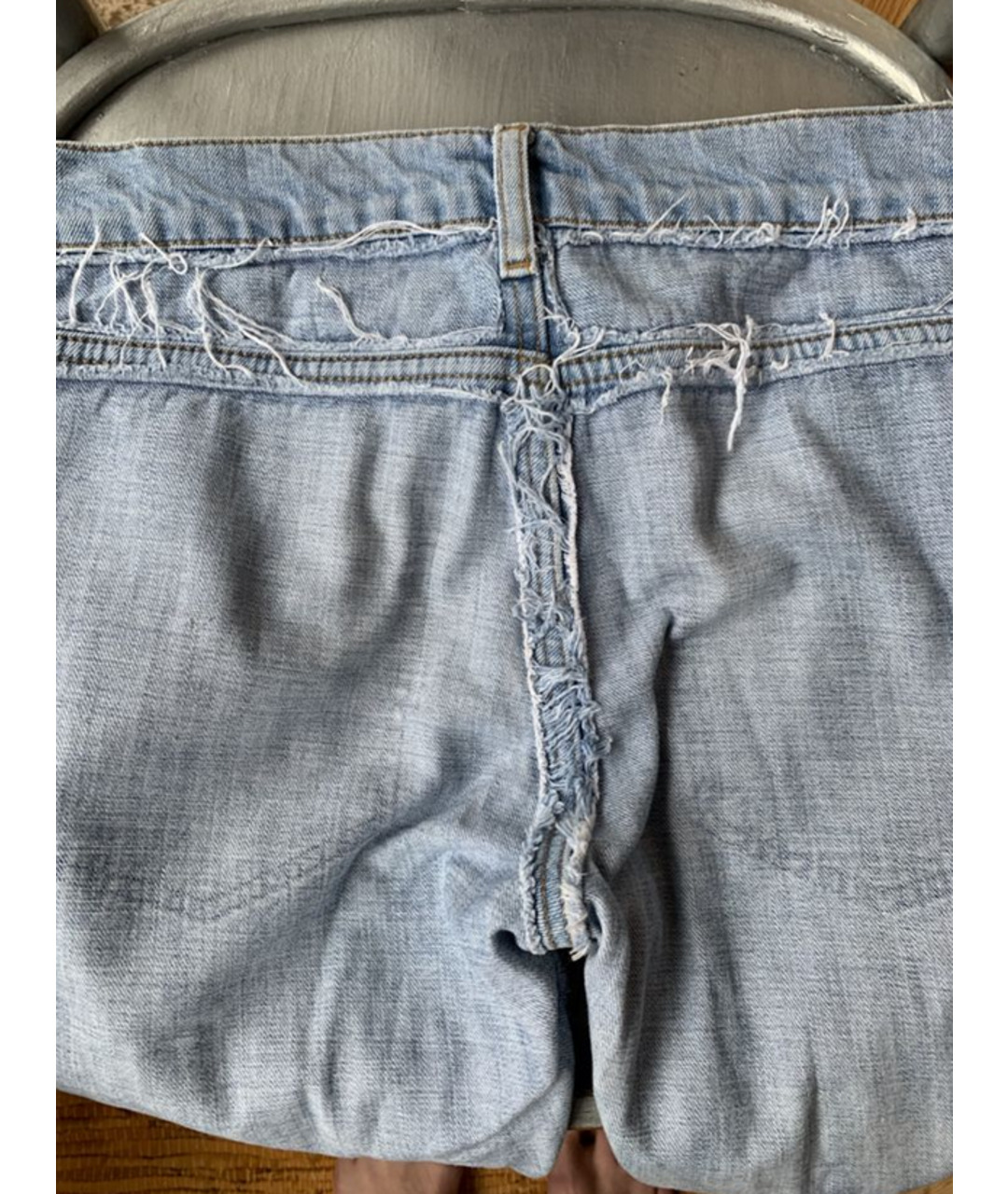 MAISON MARGIELA Голубые хлопковые джинсы скинни, фото 9