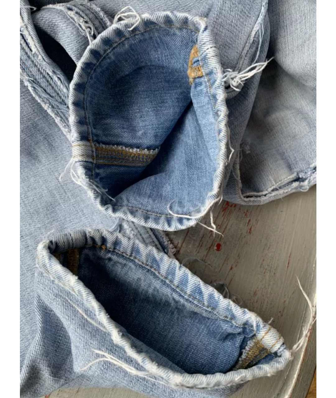 MAISON MARGIELA Голубые хлопковые джинсы скинни, фото 8