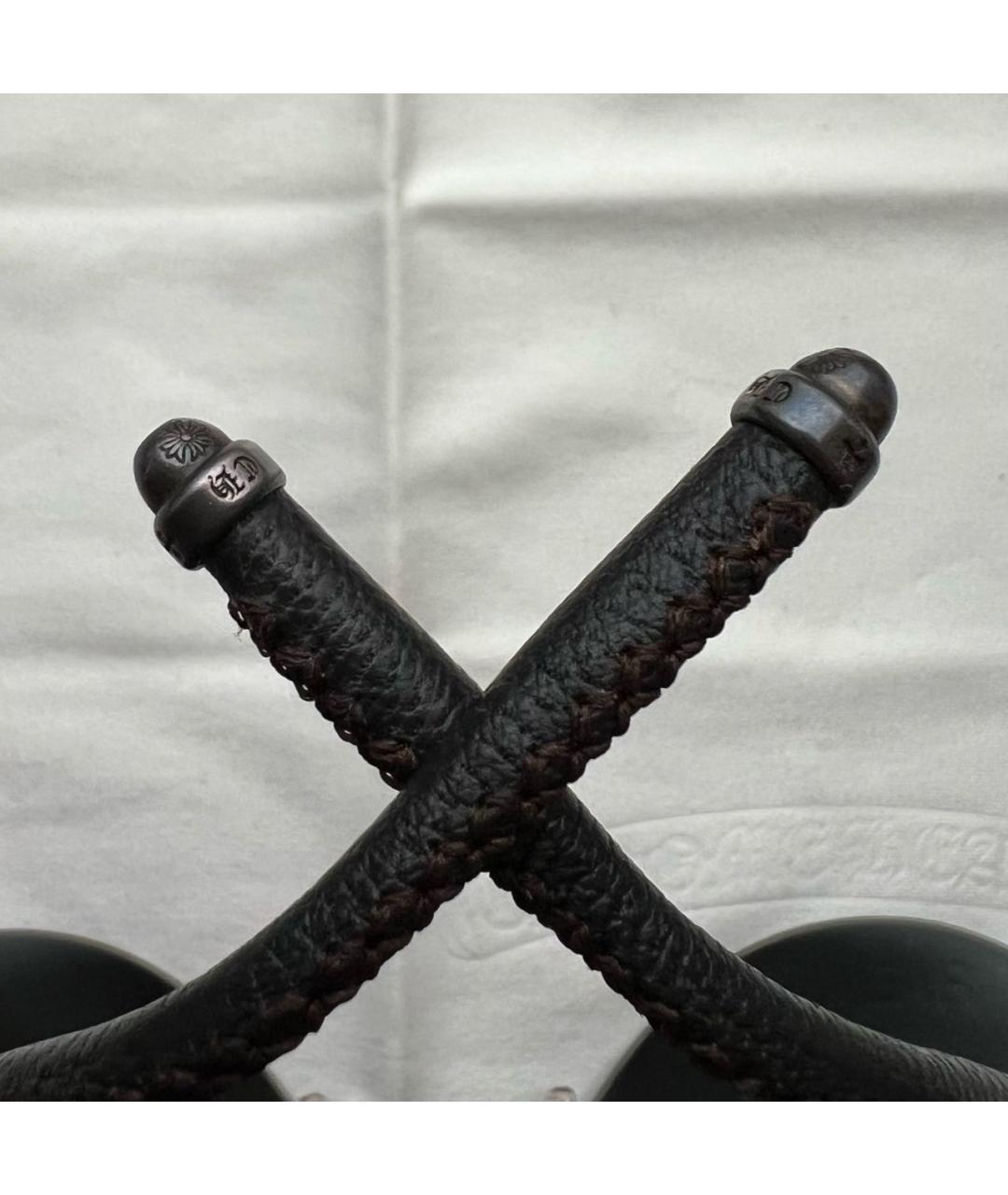 CHROME HEARTS Черные металлические солнцезащитные очки, фото 7
