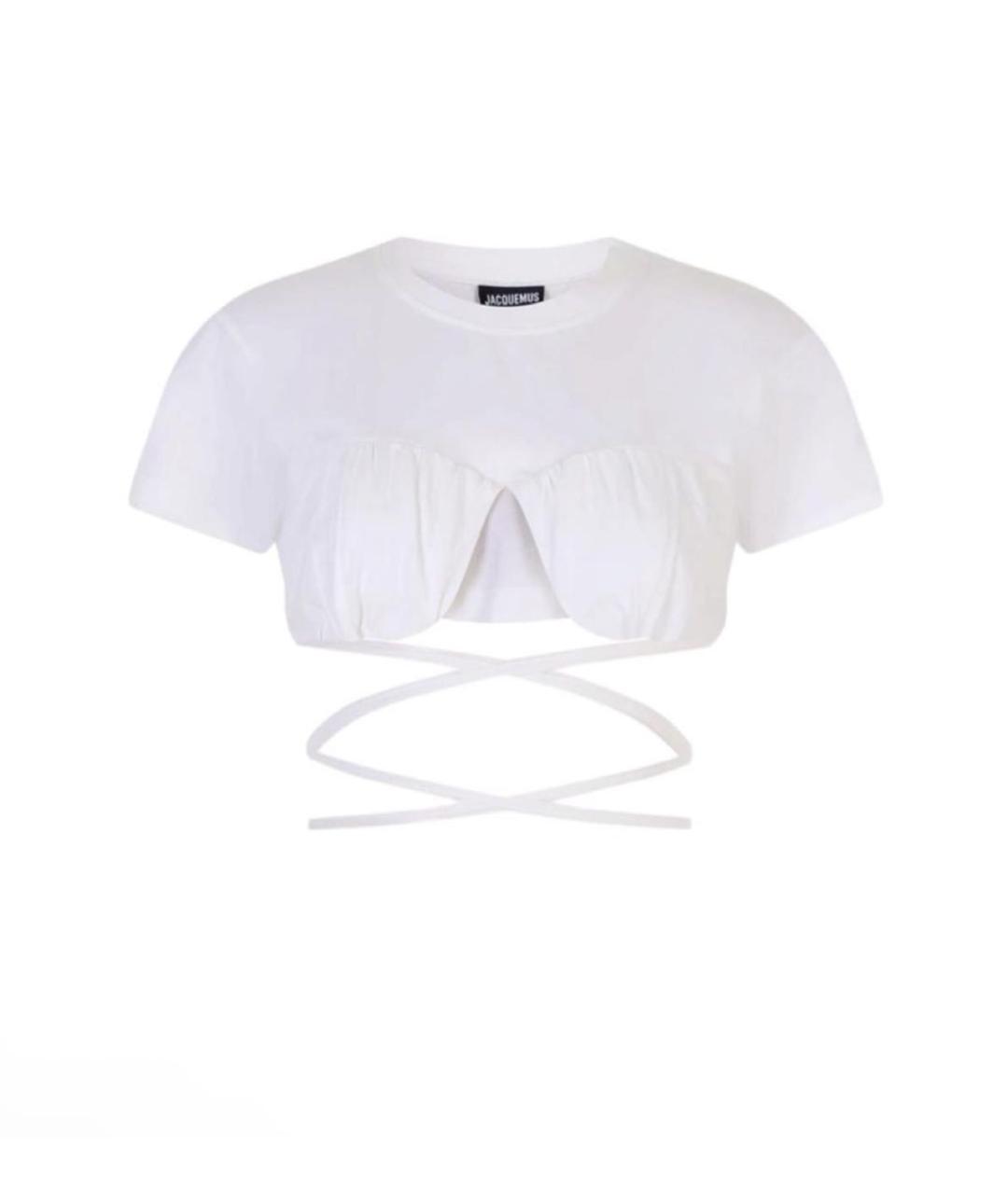 JACQUEMUS Белая футболка, фото 1