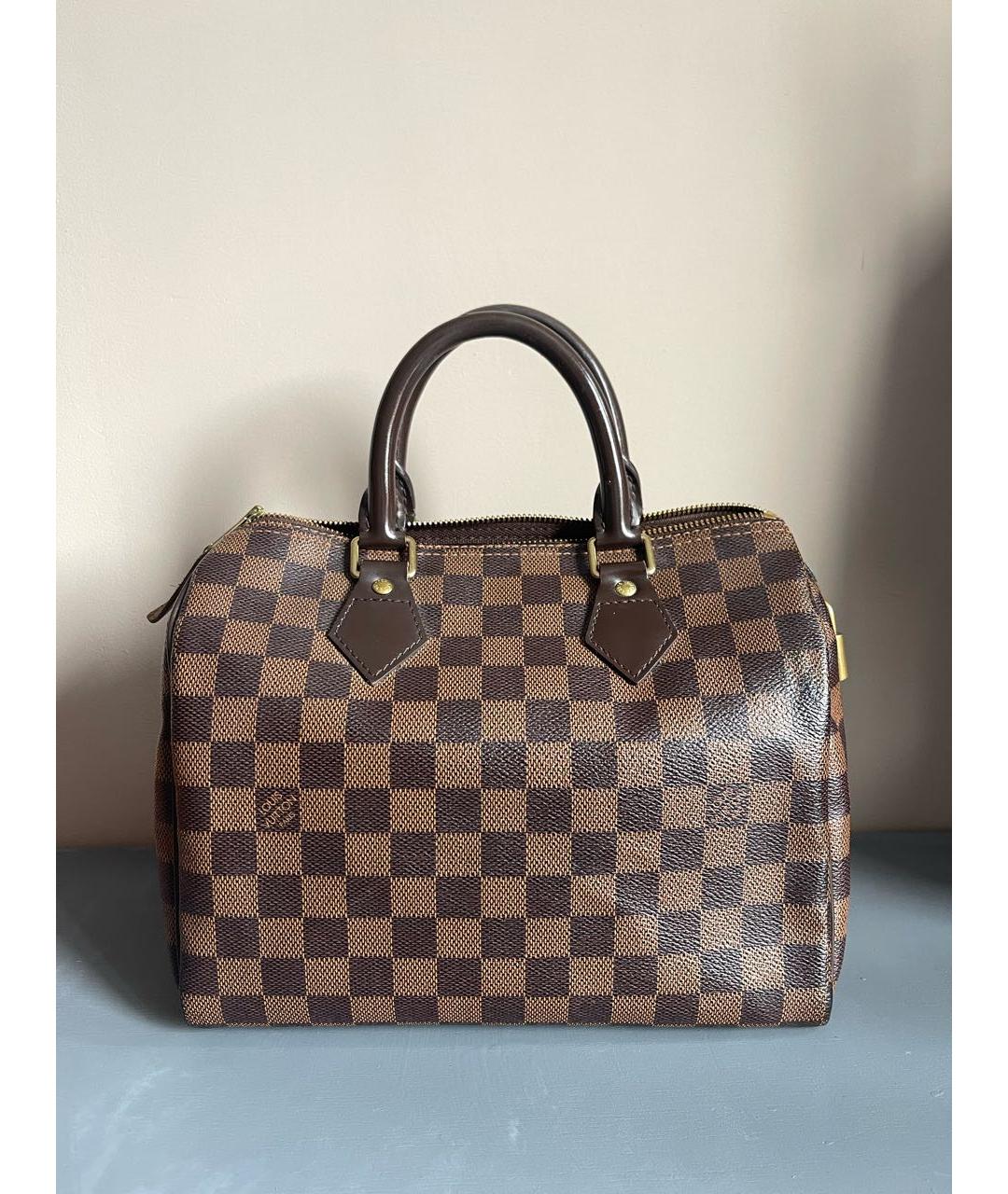 LOUIS VUITTON Коричневая сумка с короткими ручками, фото 8