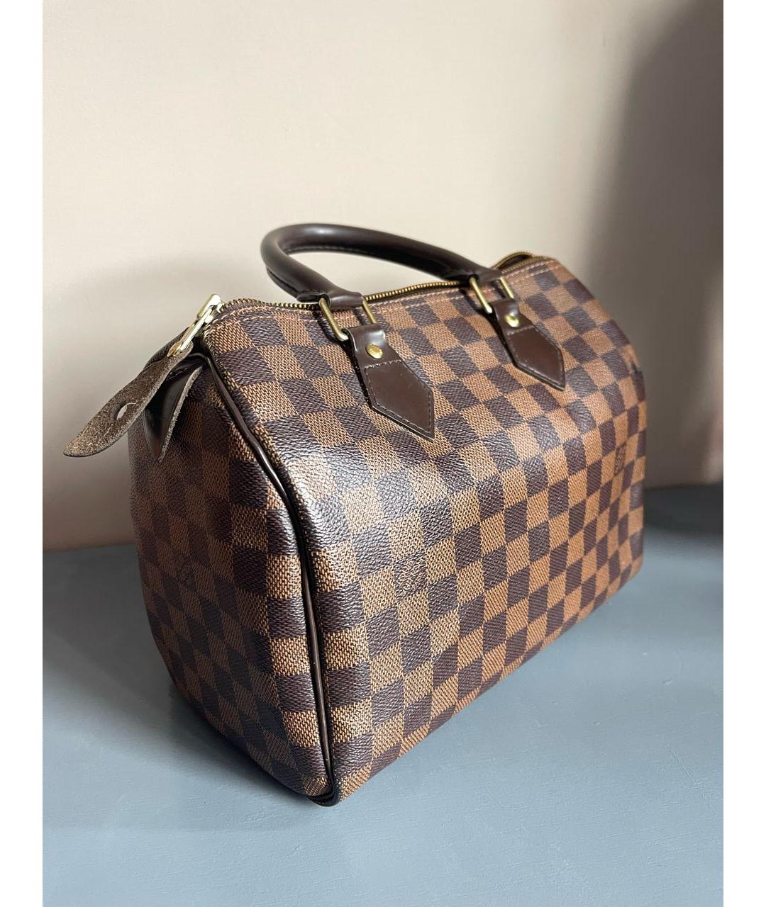 LOUIS VUITTON Коричневая сумка с короткими ручками, фото 2