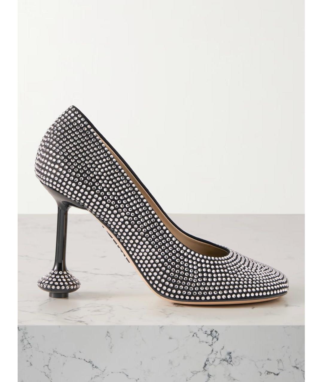 LOEWE Черные кожаные туфли, фото 9