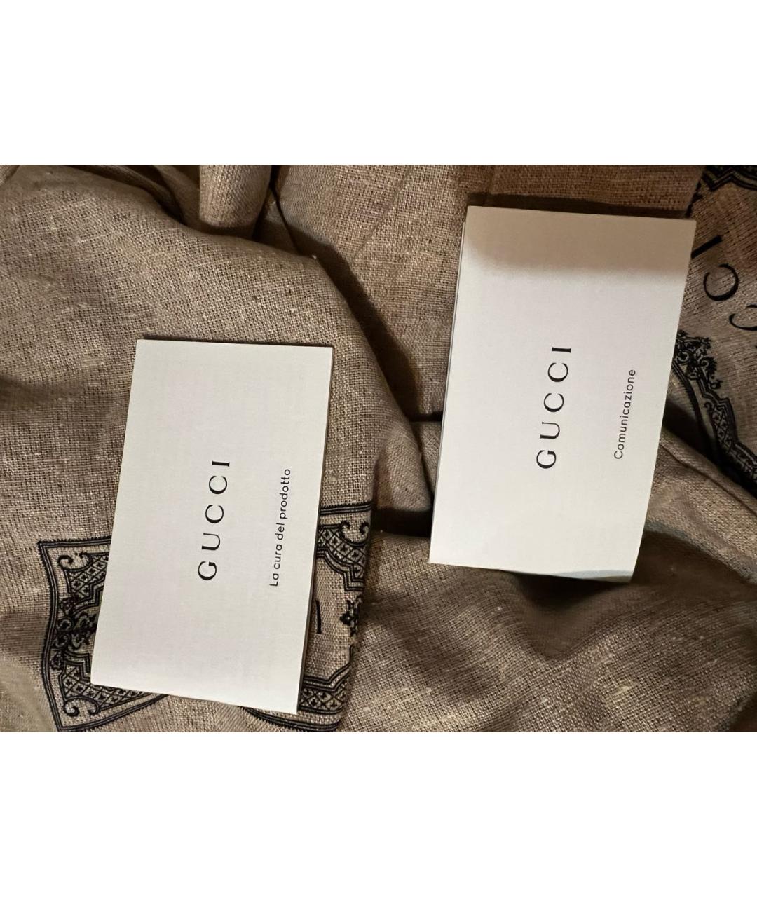 GUCCI Черные кожаные ботинки, фото 6
