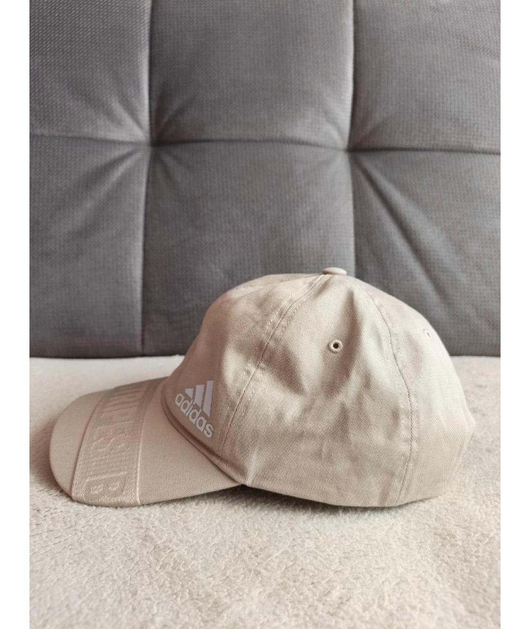 ADIDAS Бежевая хлопковая кепка/бейсболка, фото 3