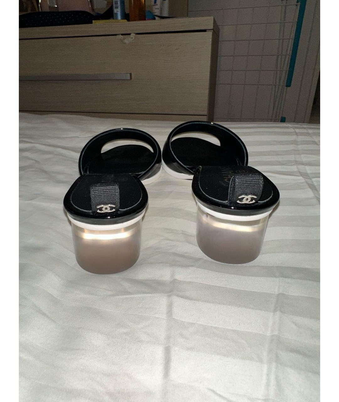 CHANEL Черные мюли, фото 2
