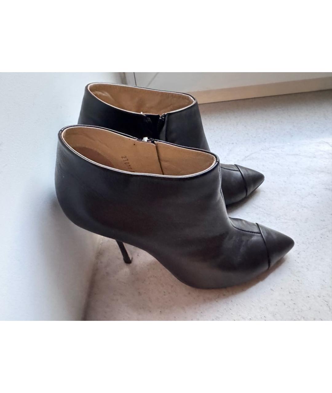 GIUSEPPE ZANOTTI DESIGN Коричневые кожаные ботильоны, фото 4