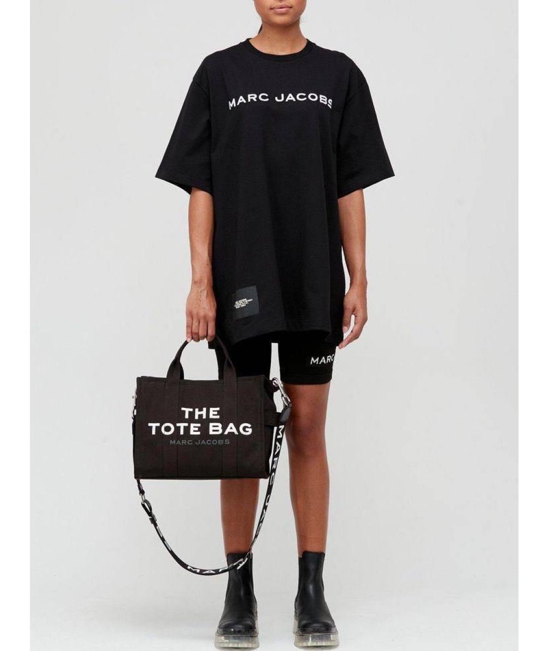 MARC JACOBS Черная хлопковая футболка, фото 2