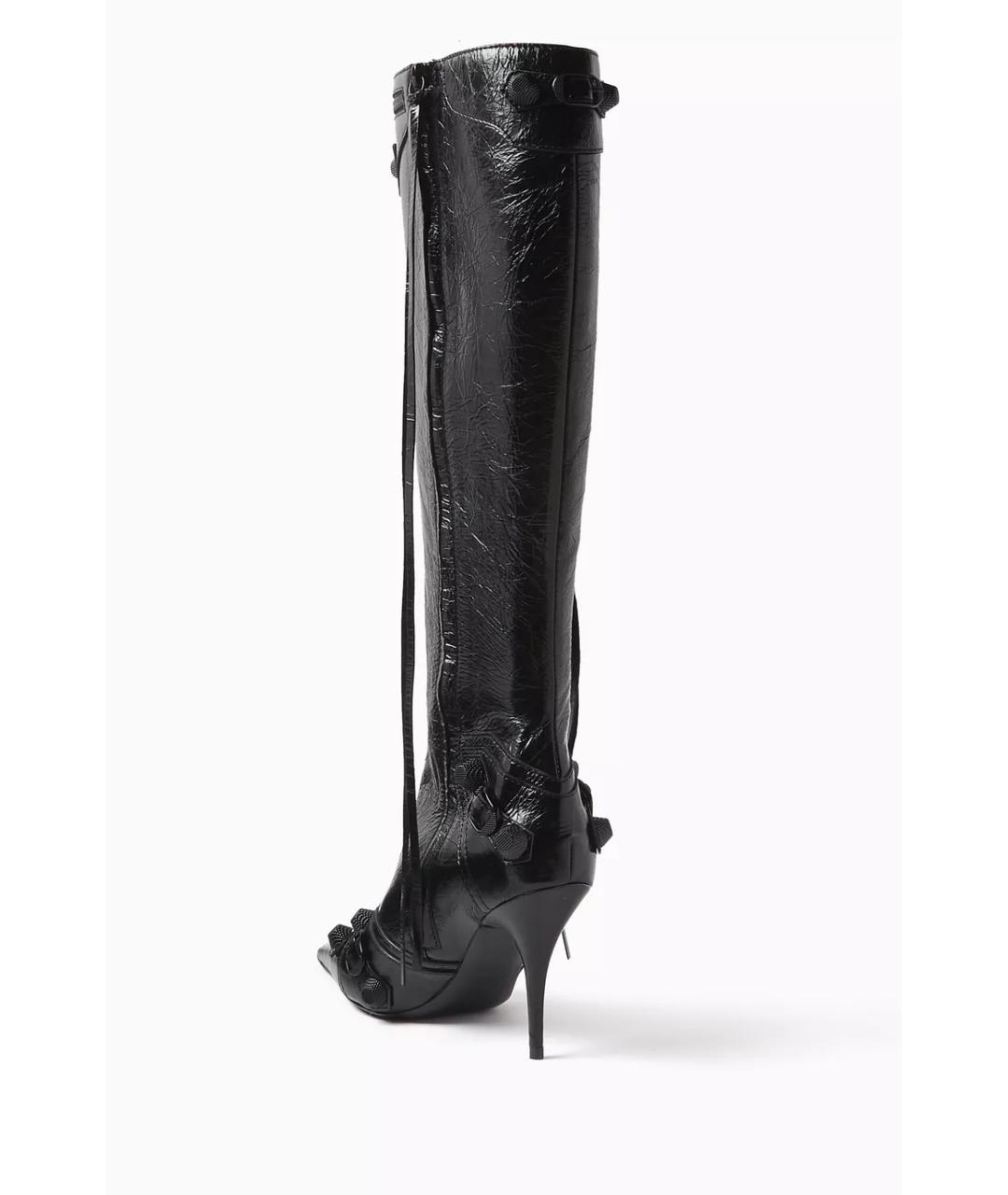 BALENCIAGA Черные кожаные сапоги, фото 6
