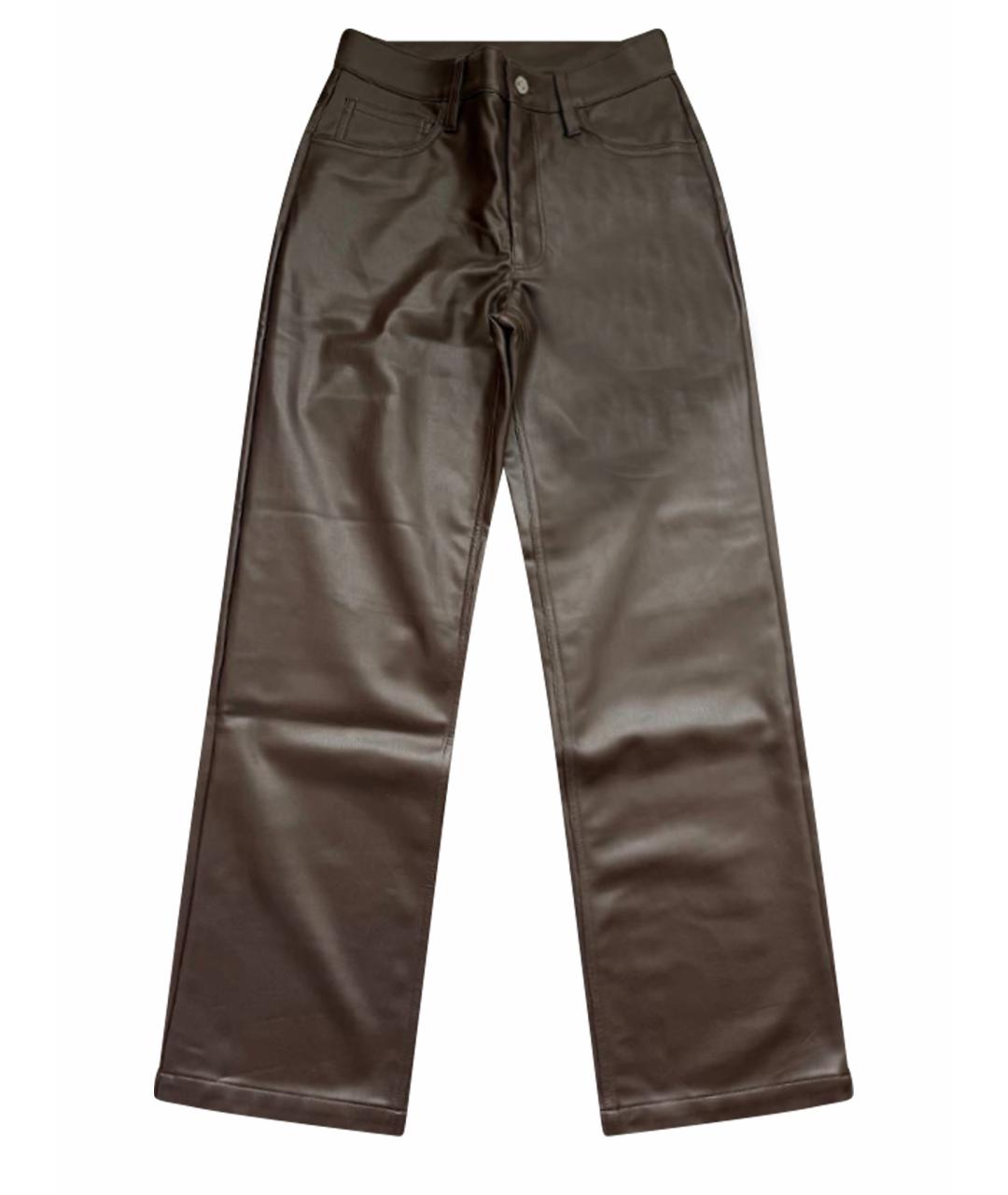 CALVIN KLEIN JEANS Коричневые прямые брюки, фото 1