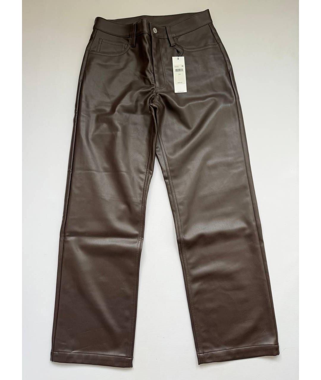 CALVIN KLEIN JEANS Коричневые прямые брюки, фото 6