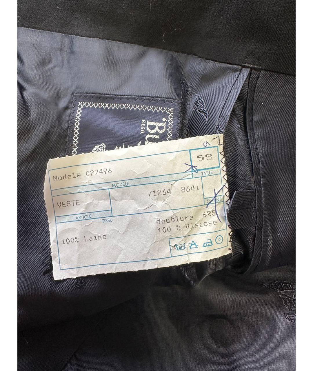 BURBERRY Черный классический костюм, фото 7