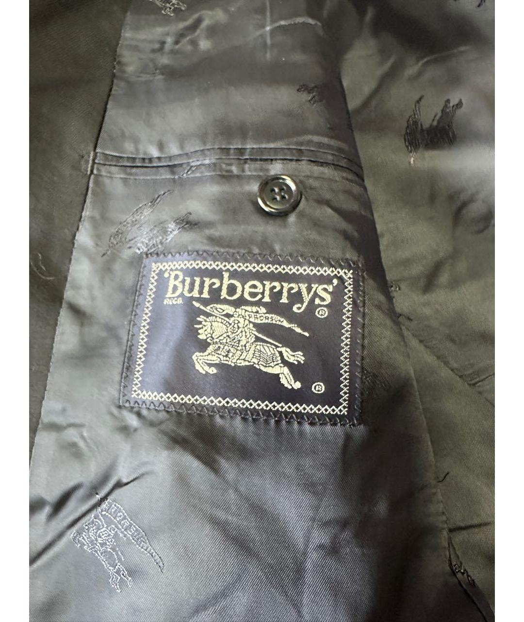 BURBERRY Черный классический костюм, фото 4