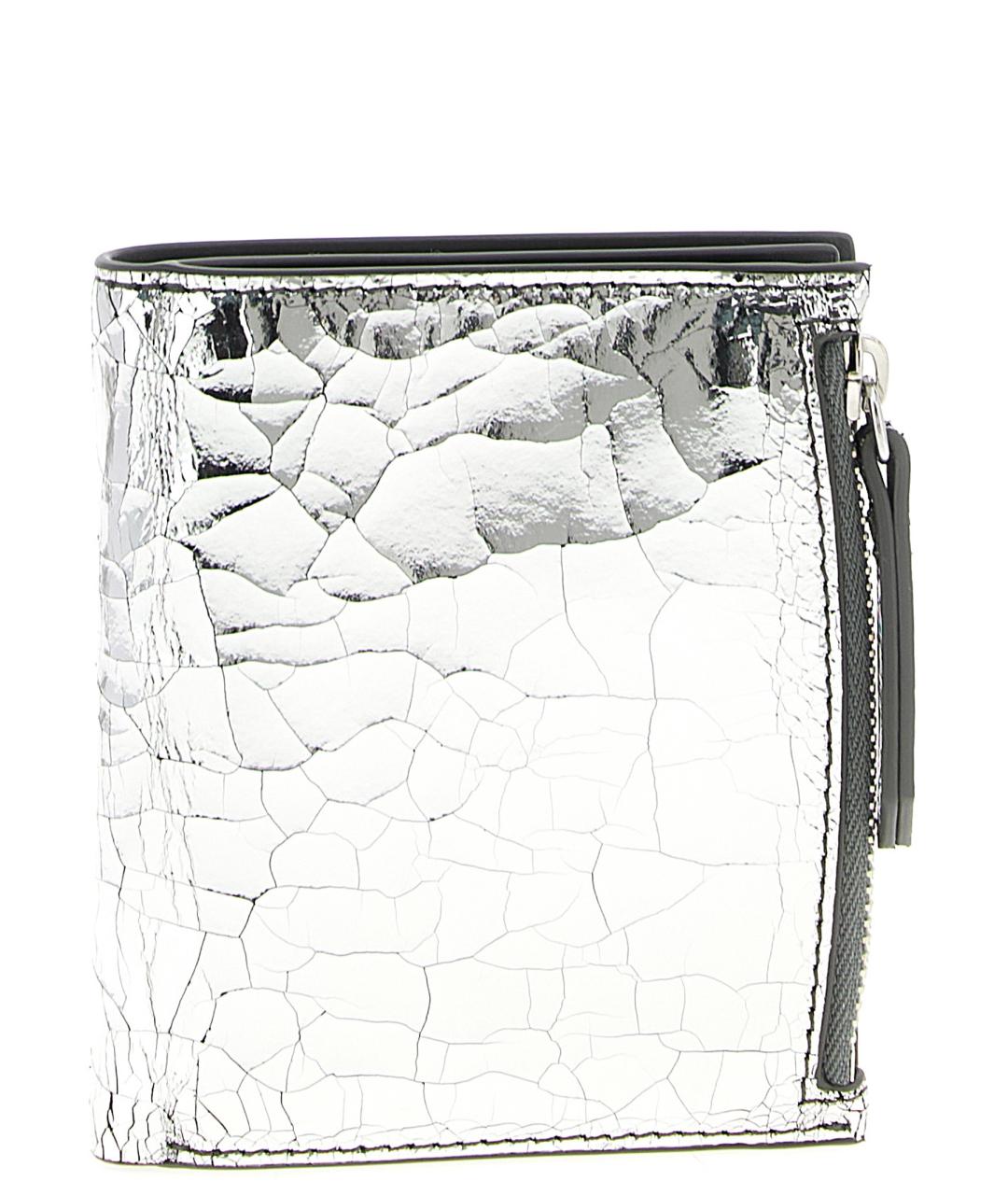 MAISON MARGIELA Серебрянный кожаный кошелек, фото 2