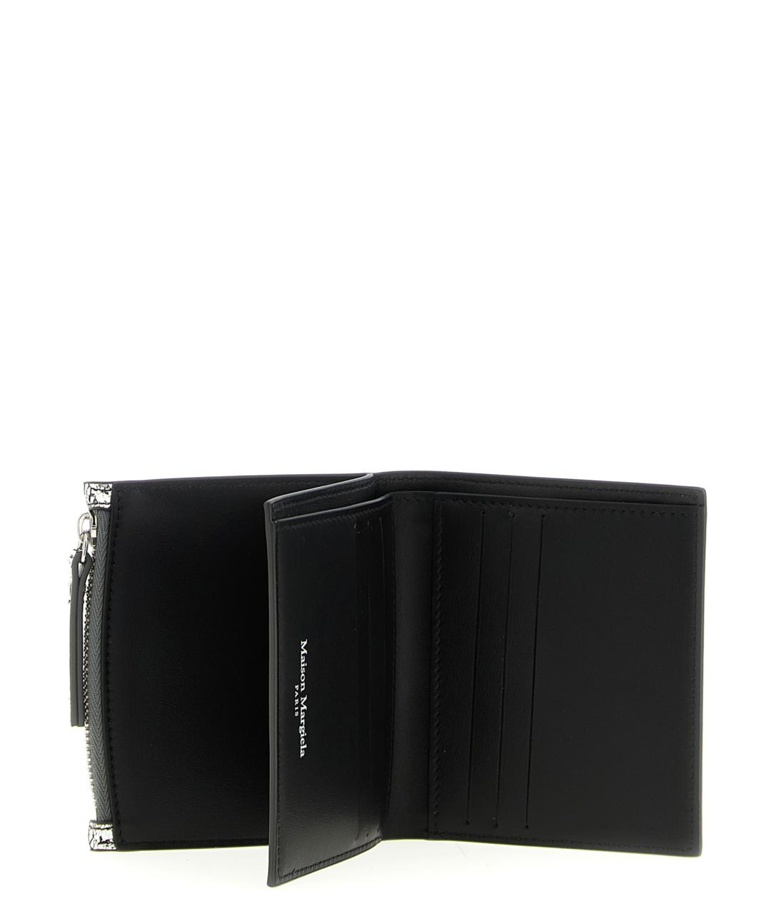 MAISON MARGIELA Серебрянный кожаный кошелек, фото 3