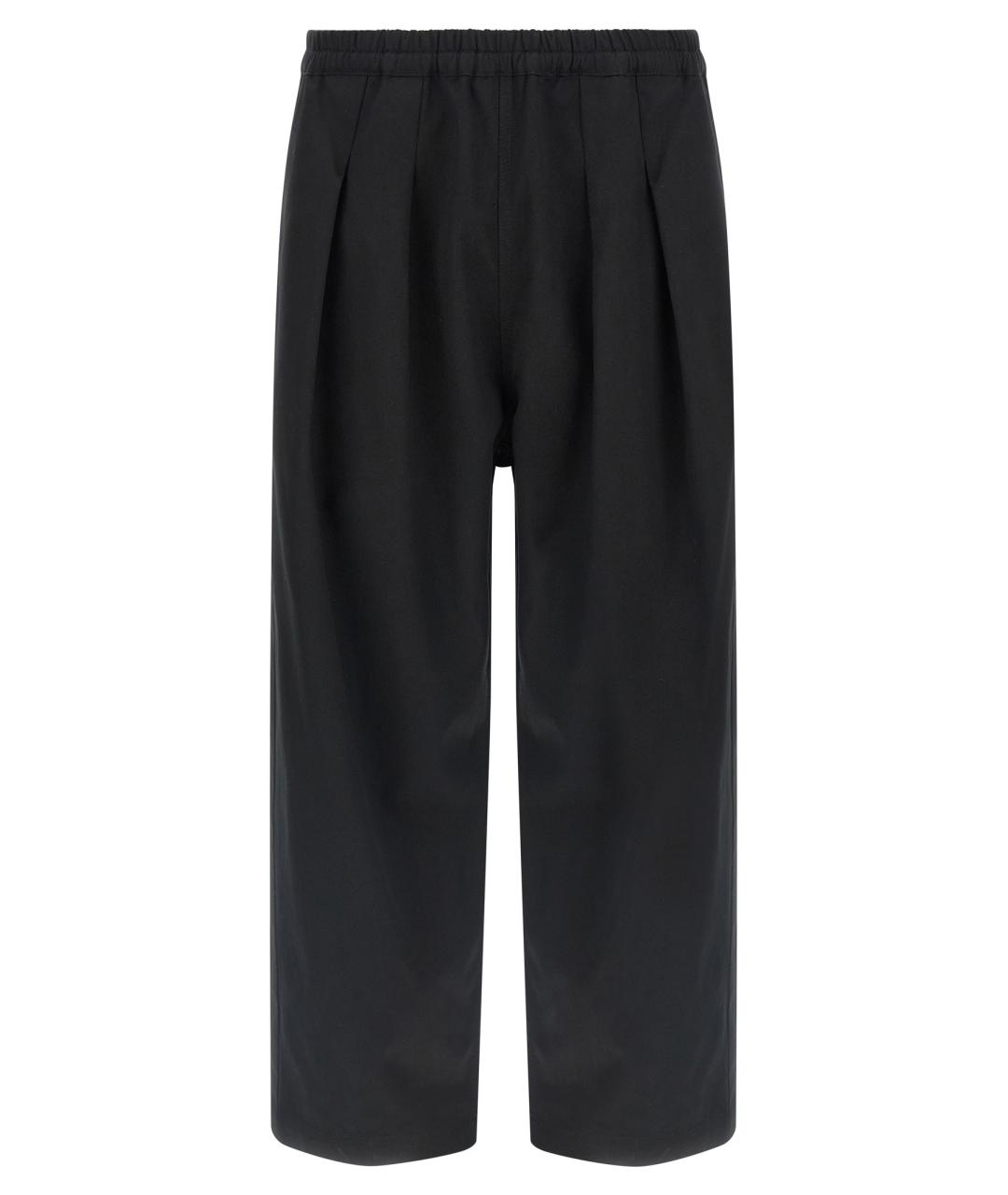 MAISON MARGIELA Черные хлопковые повседневные брюки, фото 1