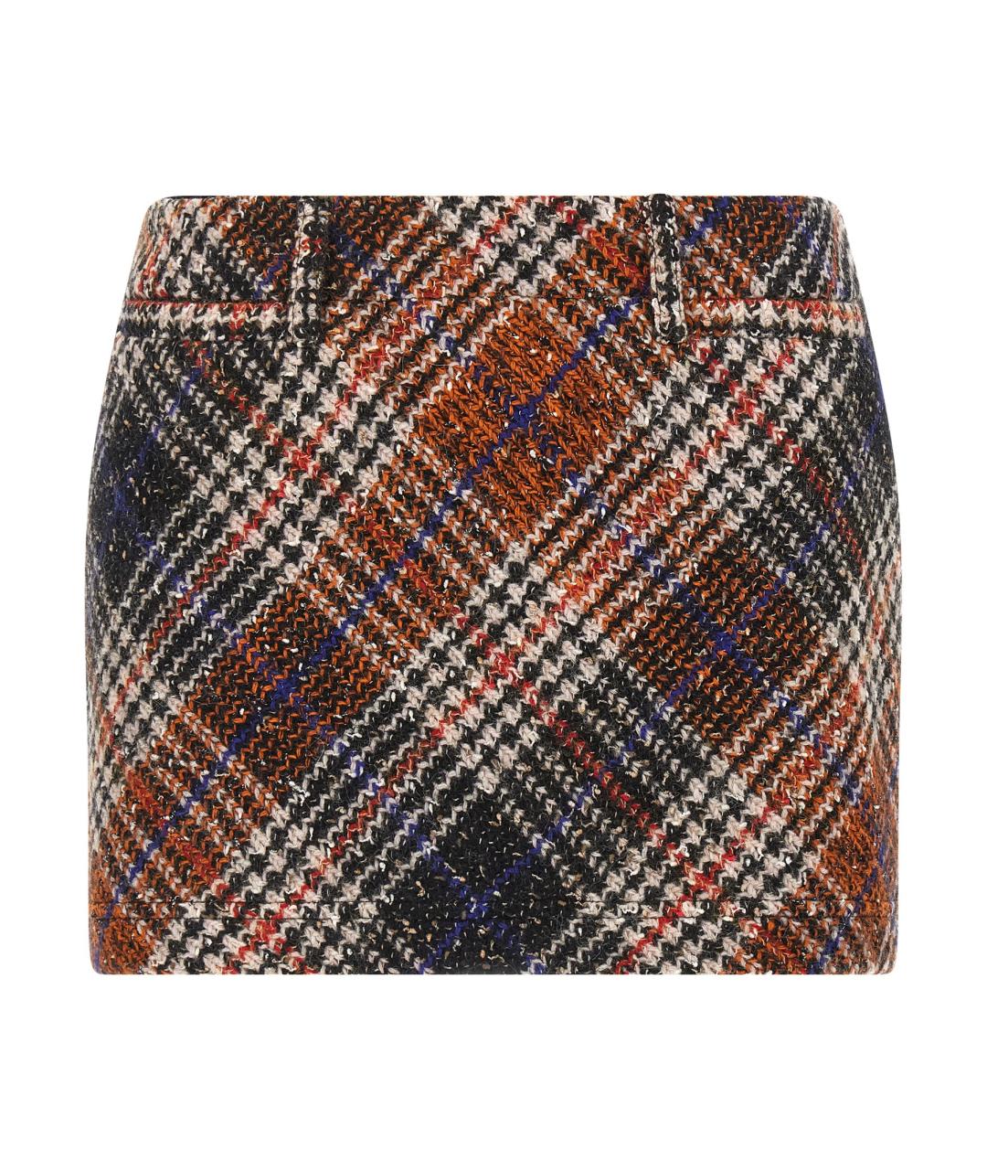 MISSONI Мульти шерстяная юбка мини, фото 1