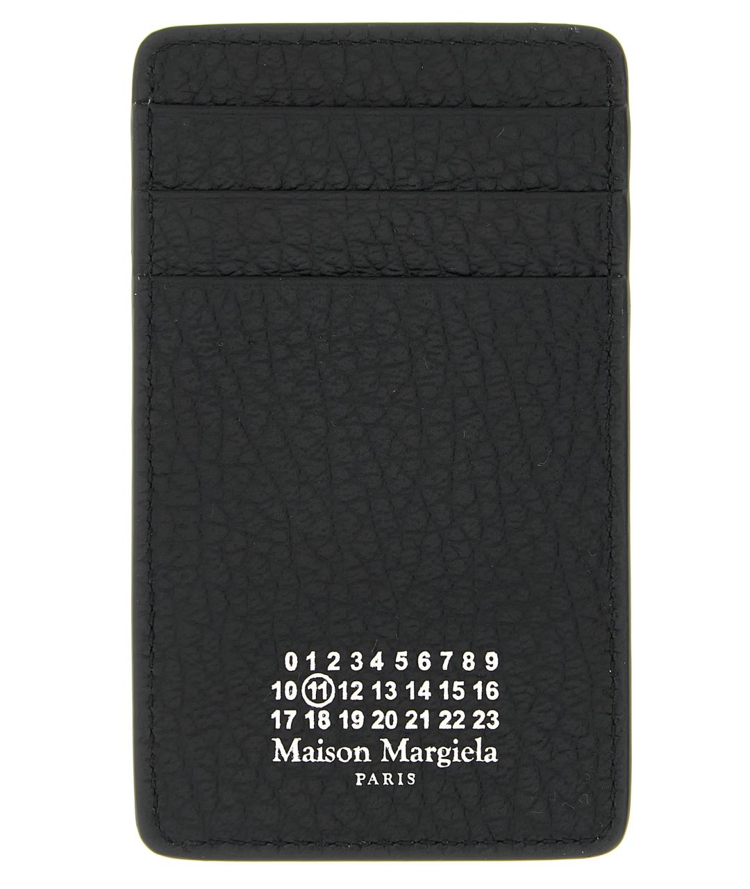MAISON MARGIELA Черный кожаный кардхолдер, фото 1