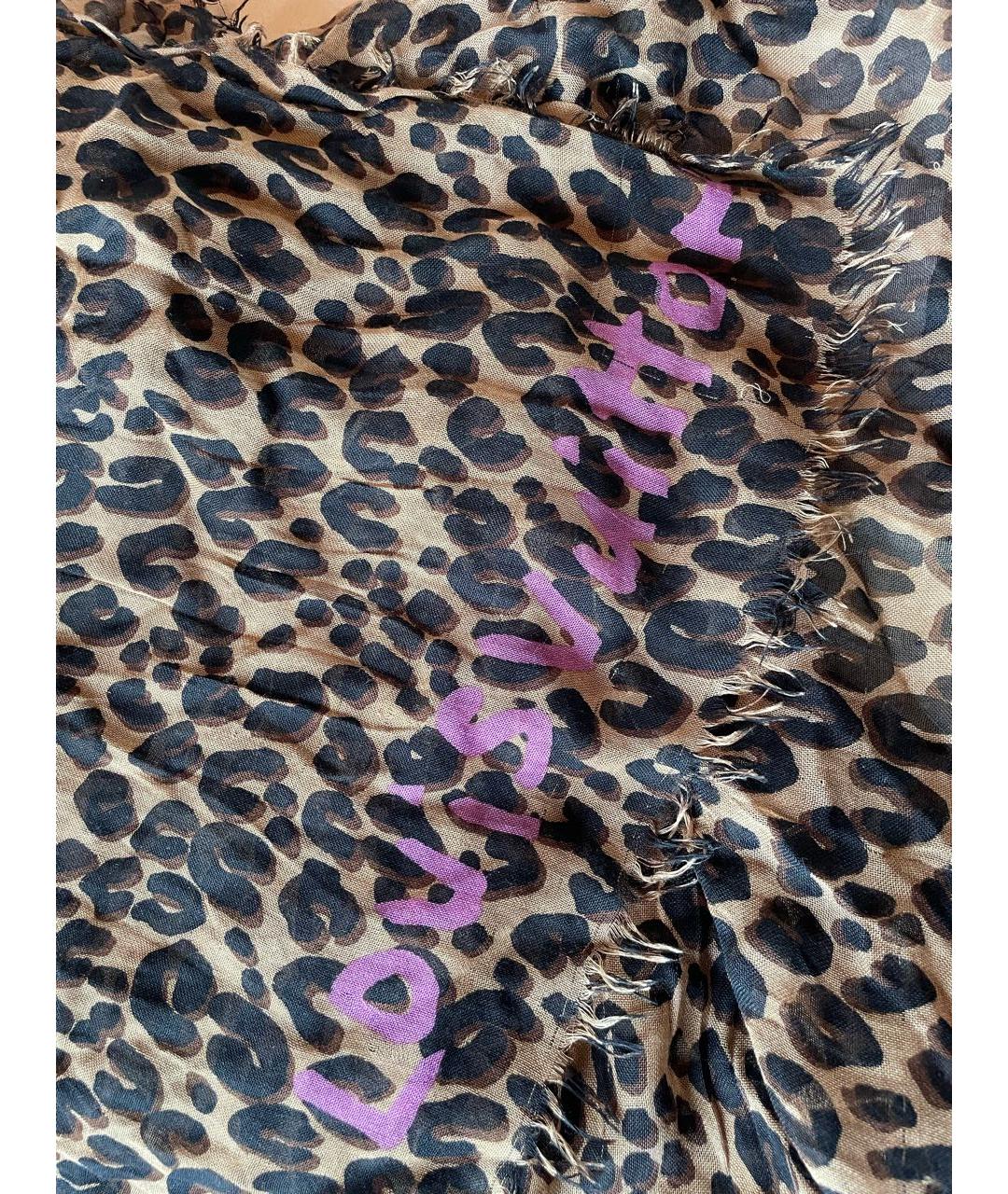 LOUIS VUITTON Коричневый платок, фото 2
