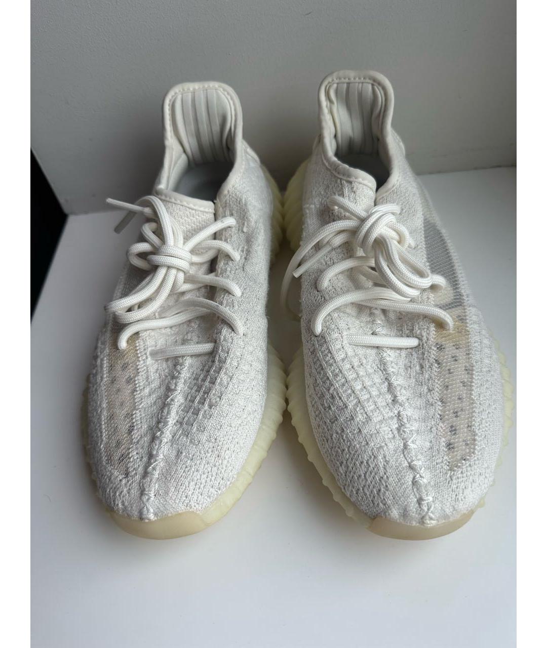 YEEZY Белые текстильные кеды, фото 2