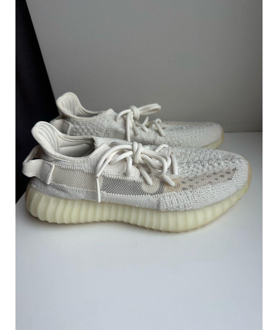YEEZY Белые текстильные кеды, фото 6