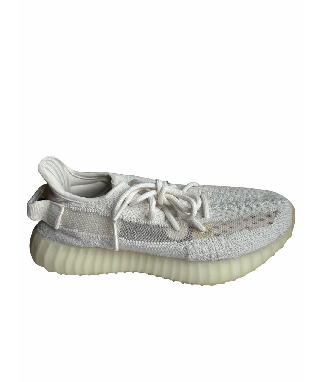 YEEZY Белые текстильные кеды, фото 1