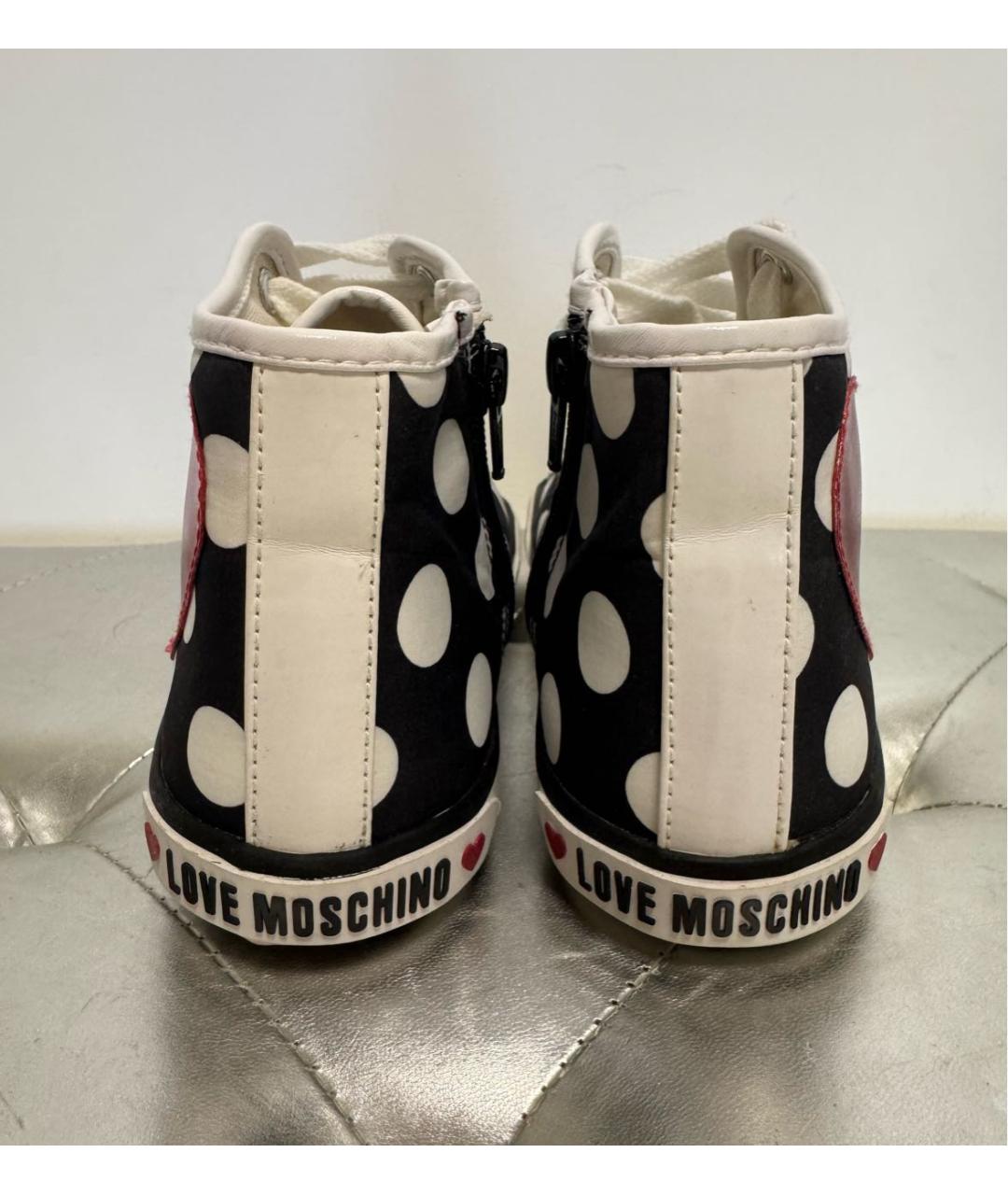 LOVE MOSCHINO Мульти текстильные кеды, фото 4