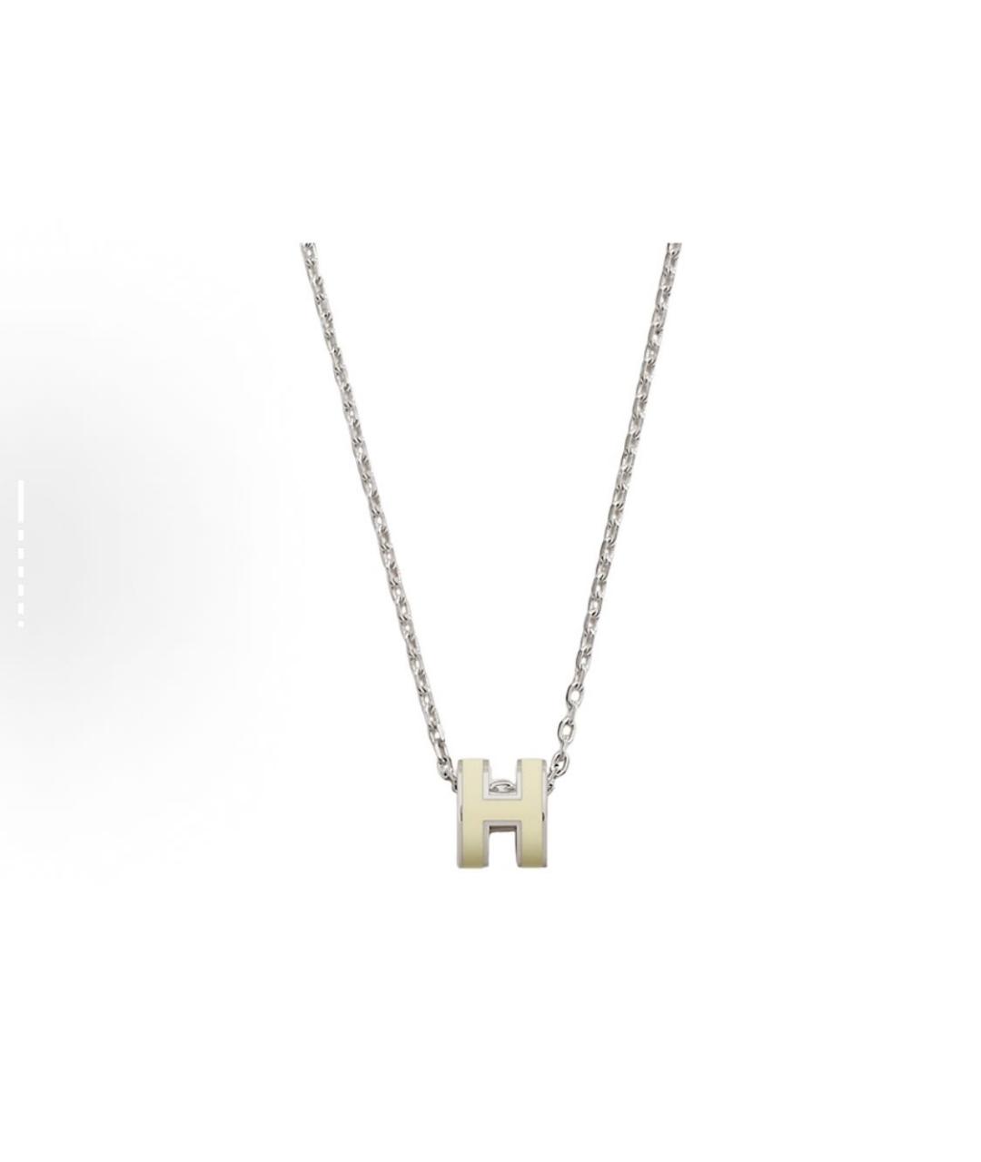 HERMES Золотая металлическая подвеска, фото 6