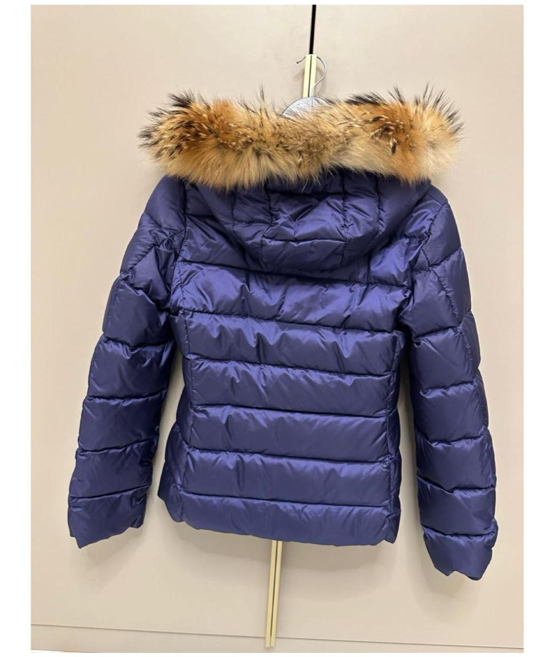 MONCLER Темно-синий пуховик, фото 2