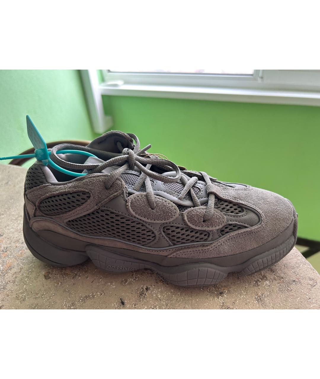 ADIDAS YEEZY Серые замшевые кроссовки, фото 6