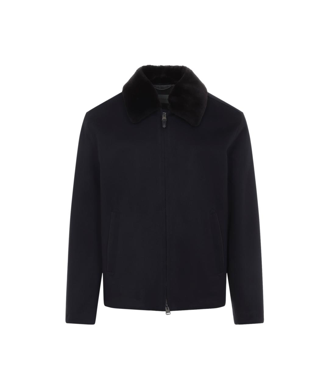CANALI Темно-синяя кашемировая куртка, фото 1