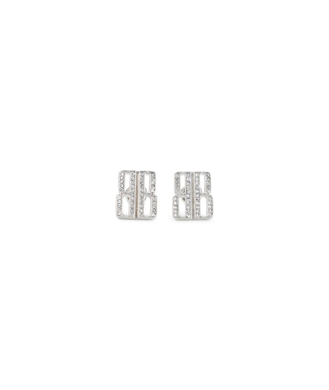 BALENCIAGA Серебряные металлические серьги, фото 1