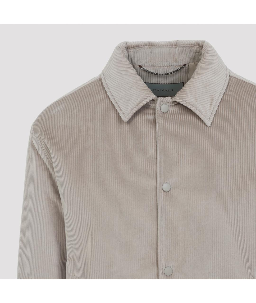 CANALI Серая хлопковая куртка, фото 4