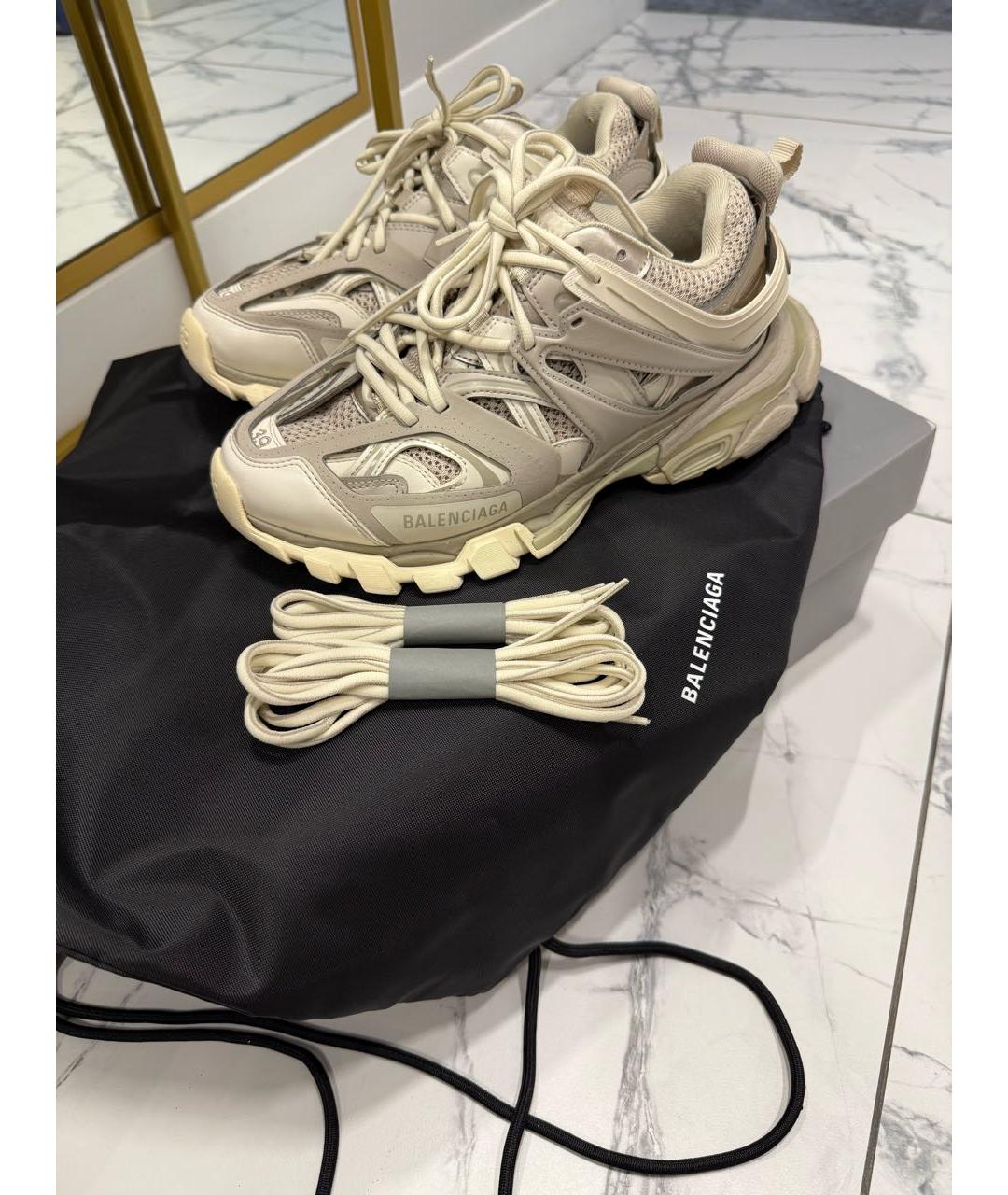 BALENCIAGA Бежевые кроссовки, фото 4