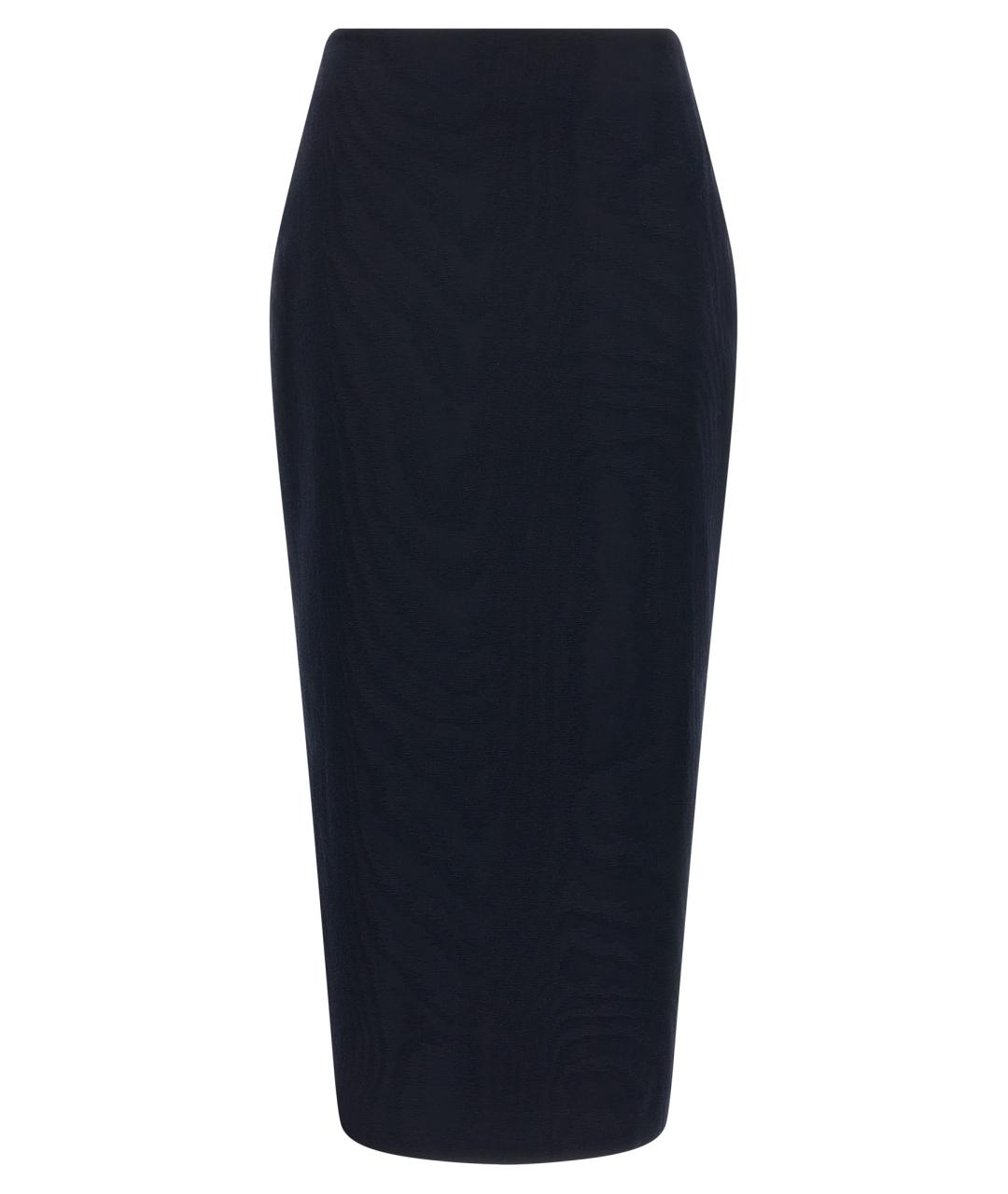 BLAZE MILANO Темно-синяя вискозная юбка миди, фото 1