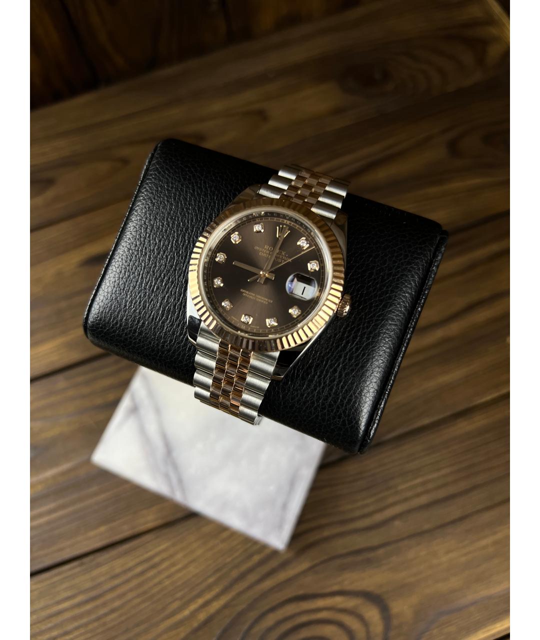 ROLEX Коричневые часы, фото 2