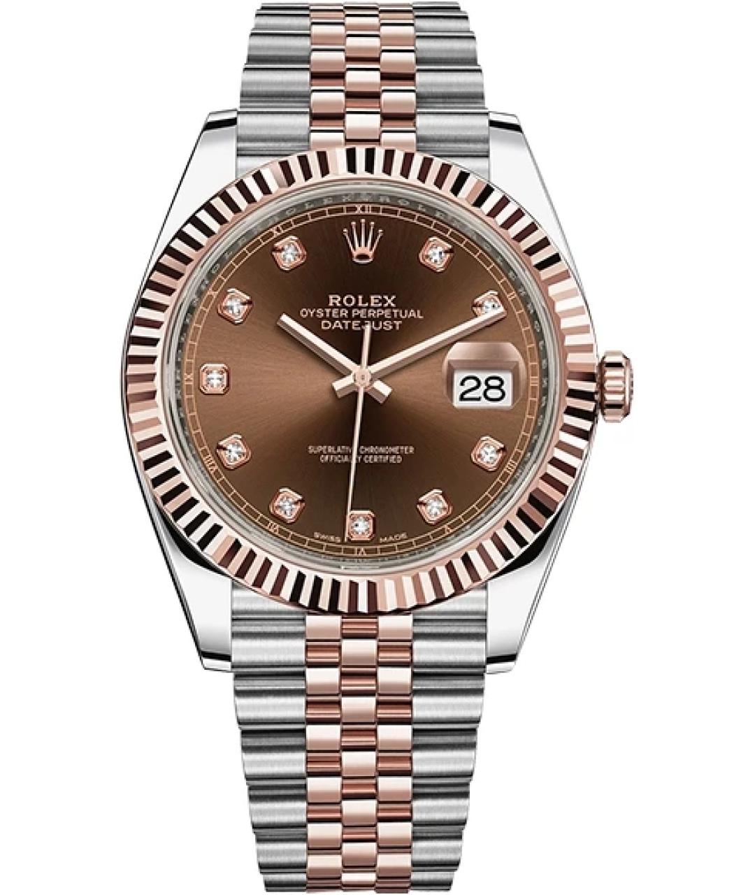 ROLEX Коричневые часы, фото 8