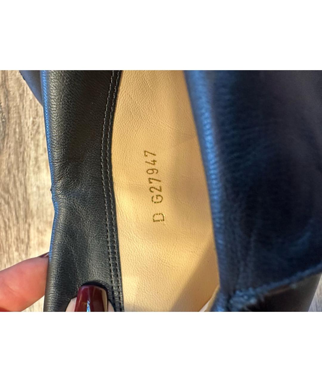 CHANEL Черные кожаные сапоги, фото 7